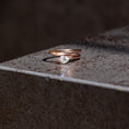 Load image into Gallery viewer, Rose Gold Heart Diamond Half Spiral Ring .60cts
