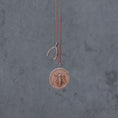 Load image into Gallery viewer, Rose Gold and Diamond Bee Coin Pendant
