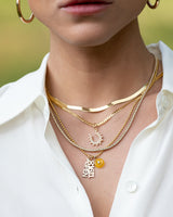 All The Way Yellow Gold 3.25cts Diamond 17.50" Tennis Necklace