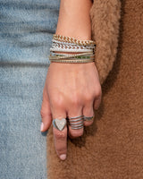14 Karat Gold Curb Link Diamond Bracelet