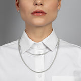 White Gold 10.25cts Diamond 22" Tennis Necklace