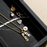 Custom Block Name Plate Necklace