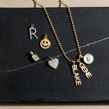 White Gold and Diamond Heart Charm