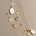 Load image into Gallery viewer, Yellow Gold and Mother of Pearl Moon Pendant
