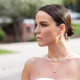 Two-Tone Reversible Yellow and White Gold Omega Necklace