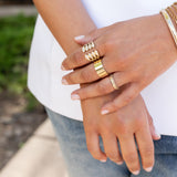 Yellow Gold and Diamond Corset Ring