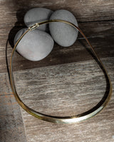 Two-Tone Reversible Yellow and White Gold Omega Necklace