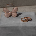 Load image into Gallery viewer, Rose Gold Fluttering Butterfly Ring
