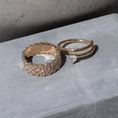 Load image into Gallery viewer, Yellow Gold and Diamond Chain Link Ring
