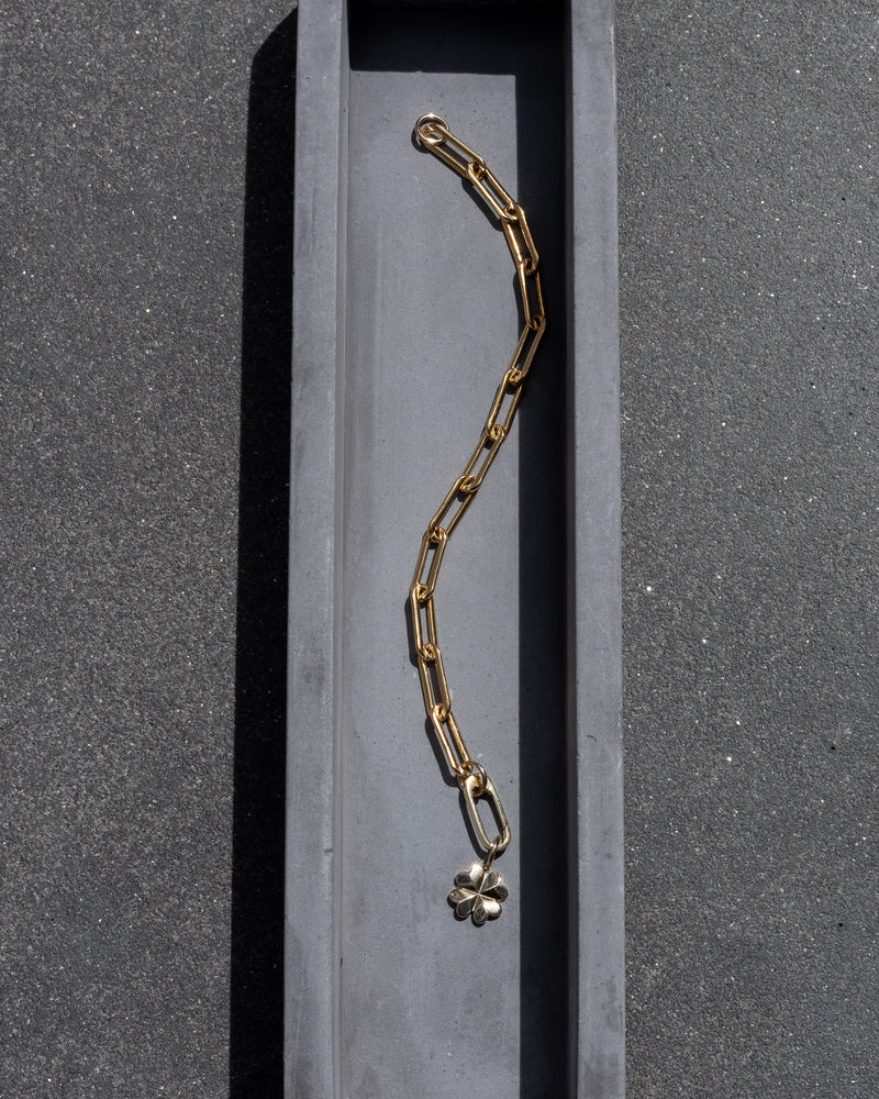 Gold Filled Paperclip Small Clasp Bracelet