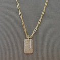 Load image into Gallery viewer, 14 Karat White Gold and Diamond Single Line Pendant
