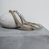 White Gold and Diamond Multi Size Stretch Tennis Bracelet 3.50cts
