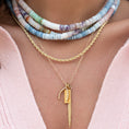 Load image into Gallery viewer, 14 Karat Yellow Gold Micro Itsy Paperclip Chain
