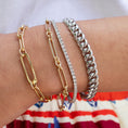 Load image into Gallery viewer, Gold Filled Paperclip Large Clasp Bracelet
