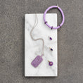 Load image into Gallery viewer, White Gold and Bezel Set Amethyst Charm
