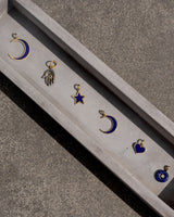 Yellow Gold and Lapis Star Charm