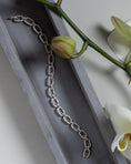 Load image into Gallery viewer, 14 Karat White Gold Full Diamond Link Bracelet
