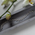 Load image into Gallery viewer, 14 Karat White Gold Full Diamond Link Bracelet
