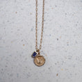 Load image into Gallery viewer, Yellow Gold and Bezel Set Iolite Charm
