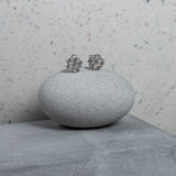 White Gold Diamond Floral 2.00cts Stud Earrings