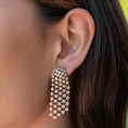 Load image into Gallery viewer, 14 Karat Gold Bezel Set Diamond Drop Earrings
