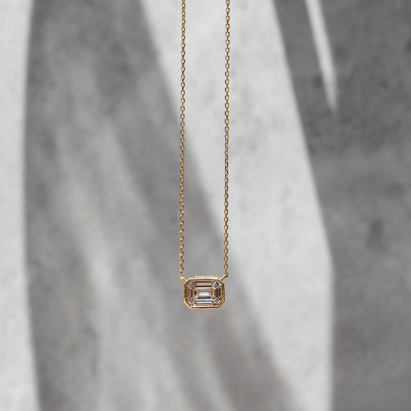 18 Karat Gold Mosaic Diamond Curb Chain Necklace – RACHEL LYNN CHICAGO