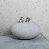 White Gold Diamond Floral 2.00cts Stud Earrings