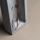 Rose Gold and Single Line Diamond Bracelet