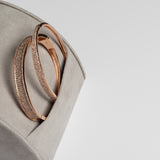 Rose Gold and Diamond Medium Flat Top Cuff Bracelet