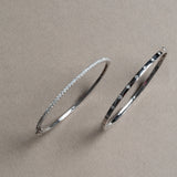 White Gold and Single Line Diamond Bracelet