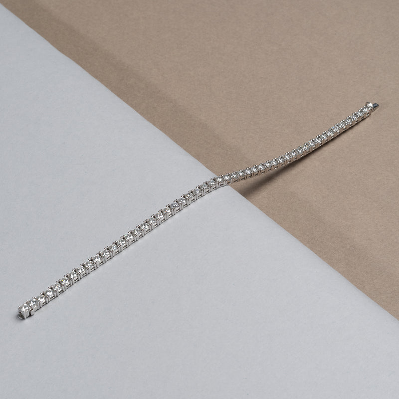 White Gold and Diamond 6.50cts Tennis Bracelet