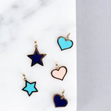 Yellow Gold and Lapis Star Charm