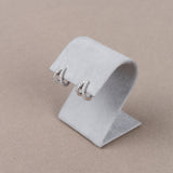 White Gold and Diamond Split Huggie
