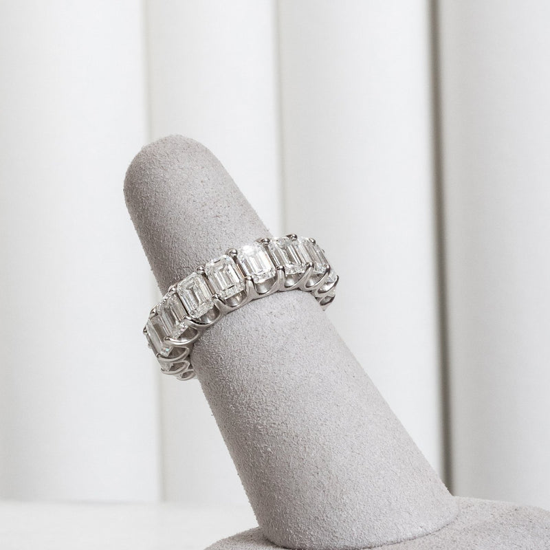 Diamond Emerald Cut Eternity Ring
