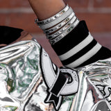 White Gold and Diamond High Polished Blake Bracelet