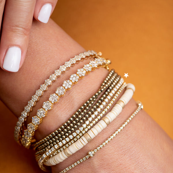 Yellow Gold Diamond Tennis Bracelet 2.65cts