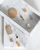 Yellow Gold and Bezel Set Smokey Quartz Charm