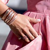 Rose Gold and Diamond Stretch Tennis Bracelet 3.65cts