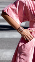 Load image into Gallery viewer, 14 Karat Rose Gold Five Band Stacked Cuff Bracelet
