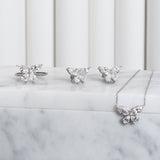 18 Karat White Gold and Diamond Butterfly Ring
