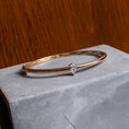 Load image into Gallery viewer, 14 Karat Pear Shape Diamond Hinge Bracelet
