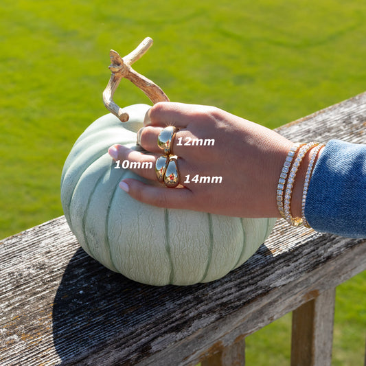 14 Karat Gold Dome 10mm Ring