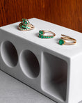 Load image into Gallery viewer, 14 Karat Yellow Gold Emerald Twist Ring
