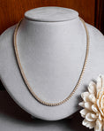 Load image into Gallery viewer, All The Way Yellow Gold 4.95cts Diamond 15.75" Tennis Choker Necklace
