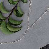 14 Karat Yellow Gold Lariat Diamond Bezel Necklace