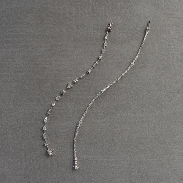 White Gold and Diamond Graduating Tennis Bracelet 3.00cts