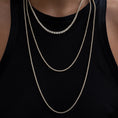 Load image into Gallery viewer, Yellow Gold All The Way Graduated 8.00cts Diamond 17.75" Tennis Necklace
