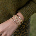 Load image into Gallery viewer, 14 Karat Gold Curb Link Diamond Bracelet
