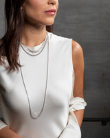 All The Way White Gold 7.50cts Diamond 36" Tennis Necklace