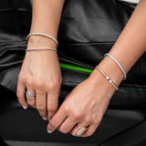 18 Karat Yellow Gold 5.00cts Diamond Hinge Bracelet